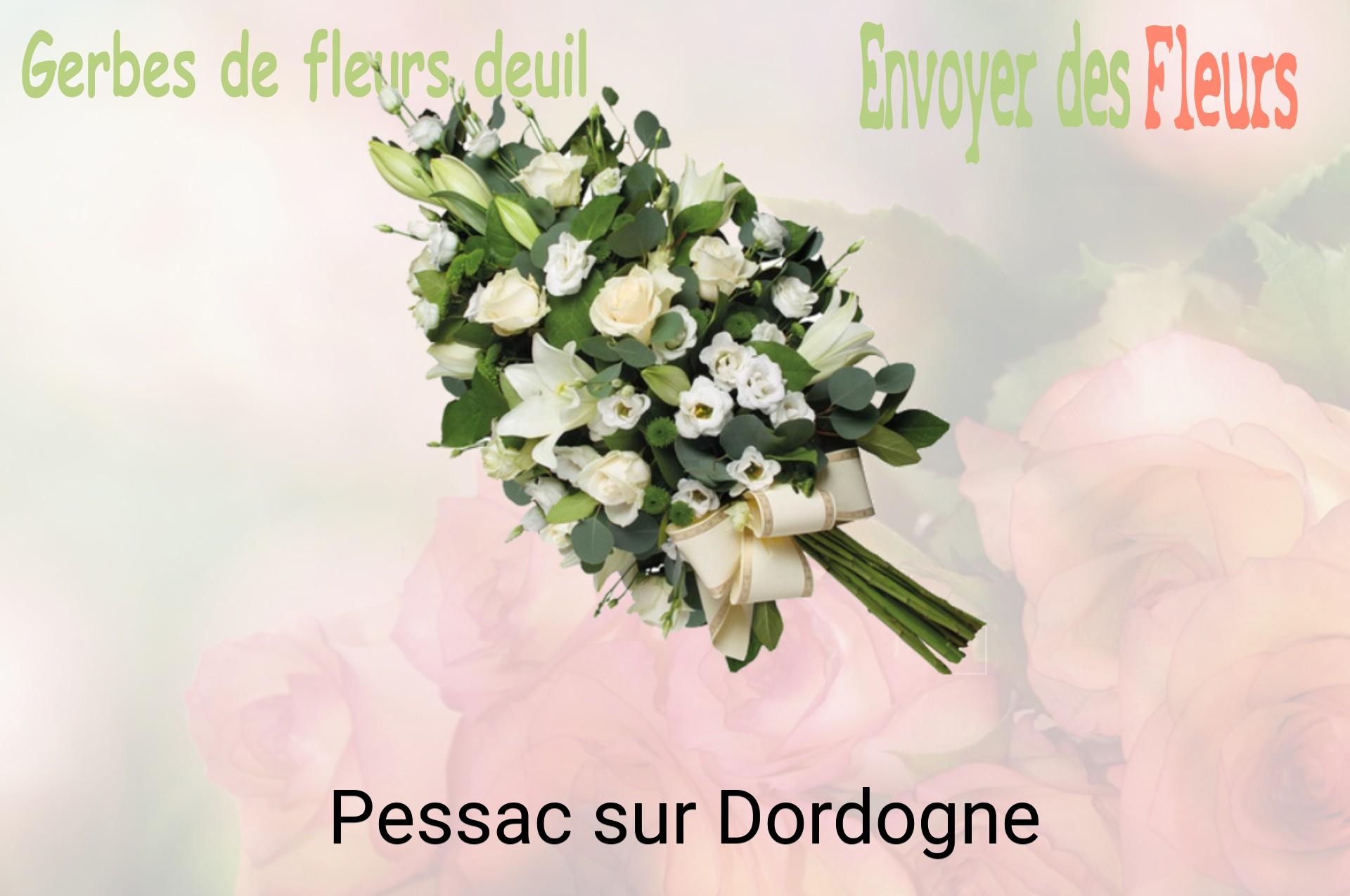 Gerbe de fleurs de deuil livrée à Pessac-sur-Dordogne